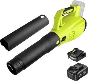 lot 181 image: $60 SnapFresh Cordless Leaf Blower 350 CFM, 20V, 4.0Ah Battery