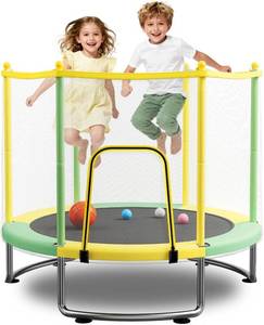 lot 189 image: $90 Trampoline for Kids Anti-Rust Toddler Trampoline with Net