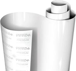 lot 203 image: VViViD Ultra Gloss Vinyl Car Wrap Film (3x5ft, Gloss White)