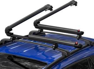 lot 210 image: $170 BougeRV Lockable Ski & Snowboard Racks, 28, 6 Pairs4 Snowboards