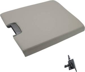 lot 219 image: NHILES Center Console Lid Kit with Latch Replacement (Light Gray)