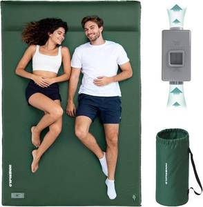 lot 235 image: $140 2-Person Camping Sleeping Pad with Pump, 3.15in Thick, Pillow