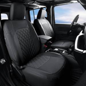 lot 251 image: $130 GIANT PANDA Jeep Wrangler Front Seat Covers 24 Door JL 2018-2026