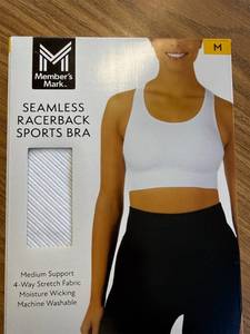 lot 278 image: Members Mark seamless Razorback sports bra size medium