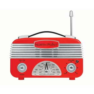 lot 297 image: Northpoint AMFM Portable Vintage Radio Circa 1960s AA Battery Red