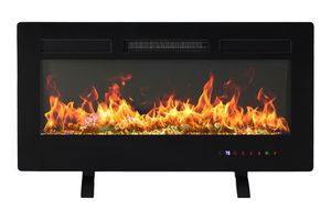 lot 2976 image: 30in Electric Fireplace Heater - Retail $0