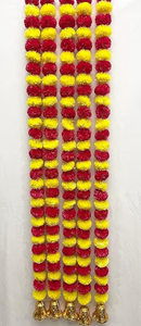 lot 2989 image: Indian Artificial Flower Garland for Decoration �� Perfect for House, Office & Religious Events (Set of 5 mala) - Retail $0