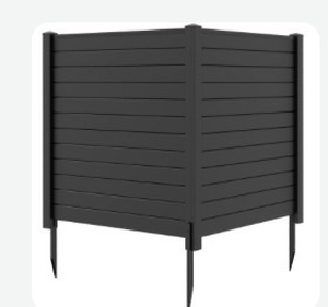 lot 3008 image: Black 2Panel Garden Fencing - Retail $0