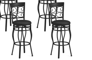 lot 3060 image: Vintage swivel bar stools set of 2 - Retail $0