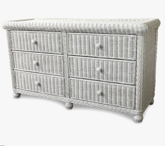 lot 3563013 image: Harvard Wicker 54 W 6 - Drawer Dresser - Retail $1,049