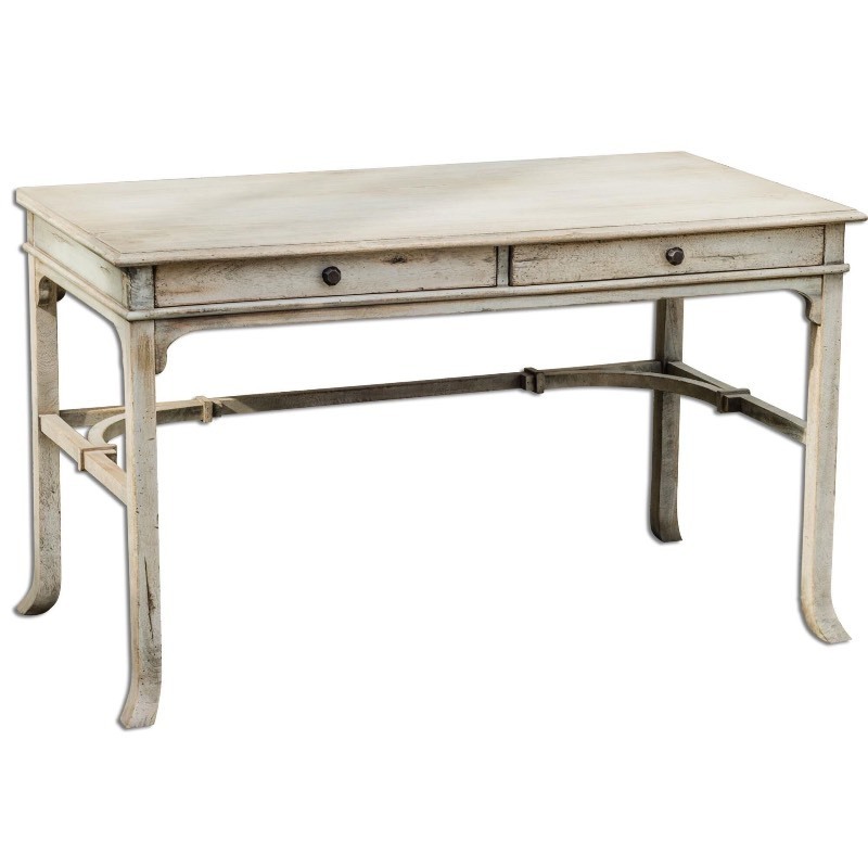 lot 3563017 image: Uttermost - Bridgely Mango Wood Writing Desk - Retail $1,140