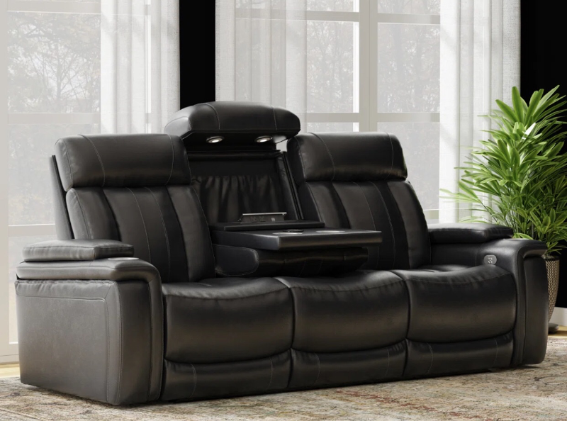 lot 3563023 image: Batta 89 Pillow Top Arm Reclining Sofa - Retail $1,879