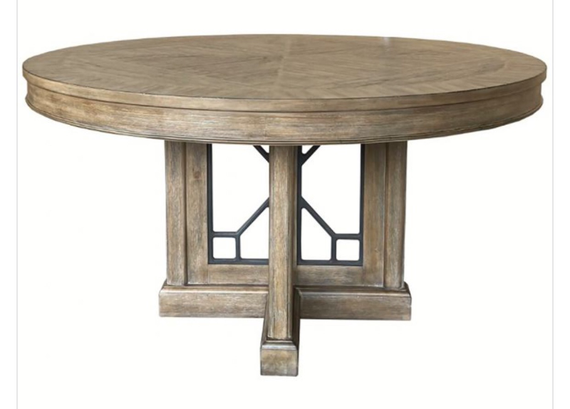 lot 3563032 image: Parker House Sundance 54 Round Dining Table in Beige - Retail $468