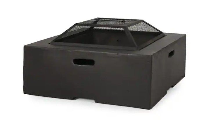 lot 4253117 image: Gladwin 29 in. Dark Gray Wood Burning Fire Pit MSRP $180 (See Pictures and Description)