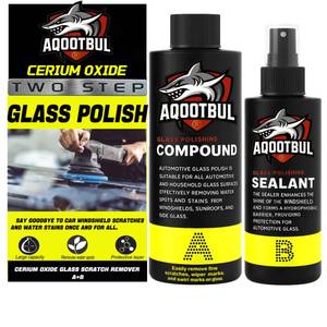 lot 24365 image: Cerium Oxide Glass Polishing Kit - Remove Scratches, Water Spots & Restore Clarity  Windshield Scratch Remover with Polish & Sealant  Complete DIY Kit - Retail $26