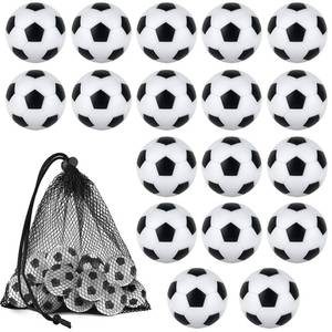 lot 29821 image: Coopay 18 Pieces 32mm Foosball Balls Table Multicolor Football Soccer Replacement Balls for Official Tabletop Game  (BlackWhite Pentagon) - Retail $14