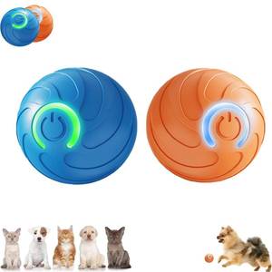 lot 29822 image: AUTRETY Smart Jumping Ball Toy for Dogs, Duraspin Dog Bouncing Ball, Interactive Bouncing Toys for Puppy Toys 2Pack-Orange & Blue - Retail $16