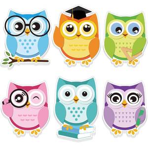 lot 29824 image: Gueevin 6 Pack Owl Sticky Notes Owl Shaped Cute Notepads Things Back to School to Do Notepad Party Favors for Teacher Office Gifts Decor Supplies, 180 Sheets in Total, 4.7 x 5.5 Inches - Retail $10