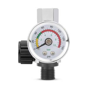 lot 39807 image: Air Adjusting Regulator Valve with Pressure Gauge for Spray Gun and Air Tools (14 NPT) - Retail $15