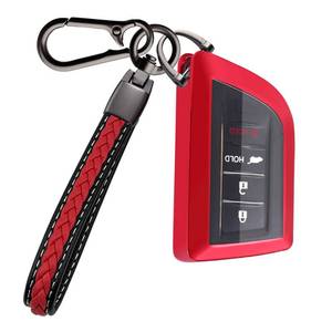 lot 39835 image: Soft TPU Car Key Fob Cover Protector for Acura Compatible with 2022 2023 Acura RDX MDX 4 Buttons Remote Smart Cover Fob Case Accessories (Red) - Retail $16