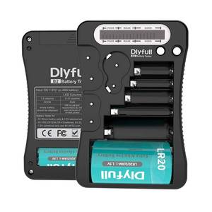 lot 39874 image: Battery Tester, Dlyfull LCD Display Universal Battery Checker for AA AAA C D 9V CR2032 CR123A CR2 CRV3 2CR5 CRP2 1.5V3V Button Cell Batteries, 1x AAA Batteries Included - Retail $19