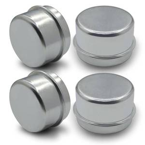 lot 39879 image: DEEPDREAM 4 Pcs 1.78 Trailer Bearing Dust Cap Grease Cap for 34 Trailer Wheel Hub Axles - Bolt Metal Trailer Axle Bearing and Hub Dust Caps for Most 5200 to 6000 Pound Axles - Retail $8