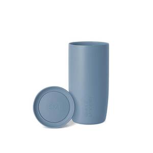 lot 48712 image: Simple Modern Travel Coffee Mug Tumbler with 360° Lid  Ceramic-Lined Insulated Stainless Steel Cold Brew Iced Coffee Cup  Gifts for Women Men Her Him  Voyager Signature  16oz  Blue Dune - Retail $33