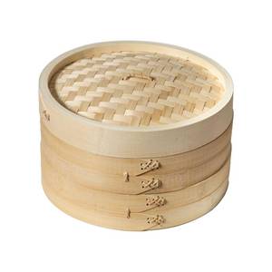 lot 55147 image: Joyce Chen 2-Tier Bamboo Steamer Baskets, 10-Inch - Retail $20