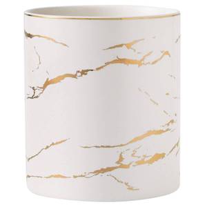 lot 55151 image: Howise 7 Marble Utensil Holder, Large Kitchen Utensil Holder Organizer , Golden Marble White Stable Utensil Crock Spatula Holder for Kitchen Counter Countertop Farmhouse Cooking Tools Holder - Retail $25