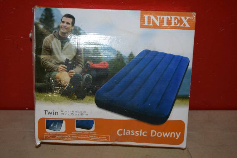 lot 25 image: Intex Classic Downy Twin Air Mattress