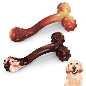 lot 1054 image: ONLY ONE WinTour Indestructible Dog Bones for Aggressive Chewers, Tough Dog Toys for Aggressive Chewers, Durable Chew Toys for Medium & Large Breed, Heavy Duty, Strong & Indestructible Bones for Super Chewers - Retail $8