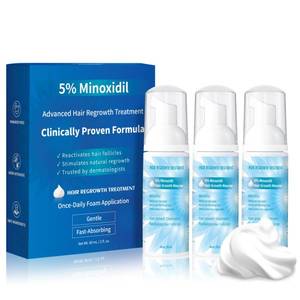 lot 1063 image: ONLY TWO BOTTLES 5% Minoxidil Foam for Men, Minoxidil for Women Hair Growth, Infused with Biotin, Hair Growth Treatment, Foam Hair Regrowth Treatment for Hair Thinning Receding Hairline,(2 oz Bottle), 3-Pack