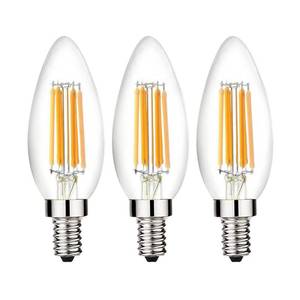 lot 1102 image: Beonllay 12 Volt LED Candelabra Light Bulb 12-24 Volt Warm White 2700K 60 Watt Equivalent, Low Voltage 12 Volt Light Bulbs E12 Candelabra Base LED Bulb, 3 Pack - Retail $13