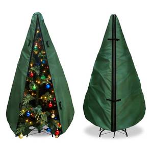 lot 1158 image: Hadisi Upright Christmas Tree Storage Bag 9Ft,Christmas Tree Covers for Upright Storage for 8 Foot 9 Foot Artificial Christmas Trees with Ornaments,Equipped with Patented Support Rod Technology-Green - Retail $90