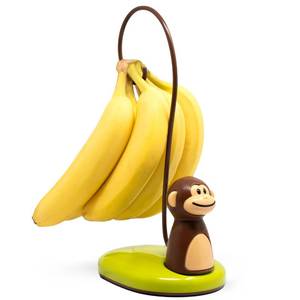 lot 1214 image: Joie Monkey Banana Tree Holder, Countertop Fruit Hanger with Secure Hook, Bananas Ripen Evenly and Last Longer, Cute Kitchen Gadget - Retail $16