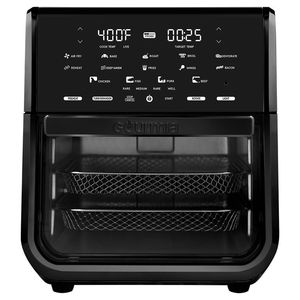 lot 3914 image: Gourmia All-in-One 14-Quart Air Fryer, Oven, Rotisserie, Dehydrator with Temperature Probe, Black
