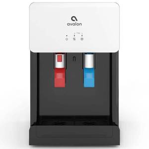 lot 3918 image: Avalon Countertop Bottleless Water Dispenser - Hot &amp Cold Water Temperature - White - Retail $289.99