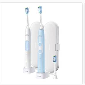 lot 4453 image: Philips Sonicare Optimal Clean Rechargeable Electric Toothbrush, 2-pack