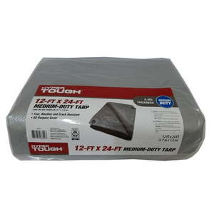 lot 3972 image: Hyper Tough Weather Resistant Medium Duty 12 x 24  Polyethylene Tarp