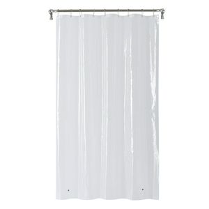 lot 3980 image: Mainstays Medium Weight PEVA Stall Sized Shower Curtain Liner, 54 x 78 - Clear