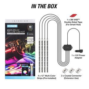 lot 3982 image: TYPE S - Infinite AppGlow Smart Interior Car LED Light Kit