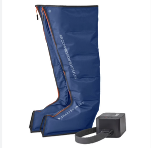 lot 3958 image: Sharper Image Air Compression Boots Flex Leg Recovery System SMALL-MEDIUM