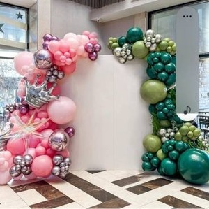 lot 4753 image: Pink and Green Balloon Garland Arch Kit