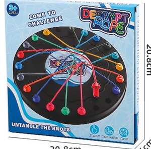 lot 4788 image: Decrypt Rope Puzzle Board Game