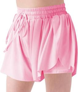 lot 4789 image: LETAOTAO Girls Athletic Shorts Kids Gym Running Biker Shorts for Teen with Liner 2-in-1 Running,Active