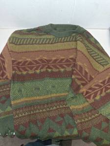 lot 4828 image: Hippie Geo Pattern Drop Shoulder Sweater SIZE 3XL