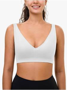 lot 4834 image: Sports Bras for Women High Impact - U Back Wireless Sports Bra Padded Workout Yoga Bra SIZE M