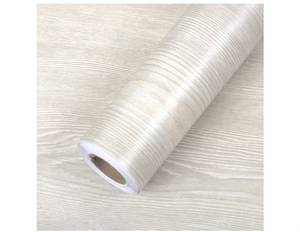 lot 4837 image: Heroad Peel and Stick Wallpaper Beige Wood Contact Paper Wood Grain Wall Paper Thicken Textured for Nursery Room Bedroom Bathroom Cabinets and Drawers Vinyl Roll Self-Adhesive Waterproof 17.5 x 197�