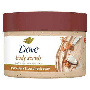 lot 4839 image: Dove Exfoliating Body Polish Brown Sugar and Coconut Butter Body Scrub All Skin Type  10.5 oz