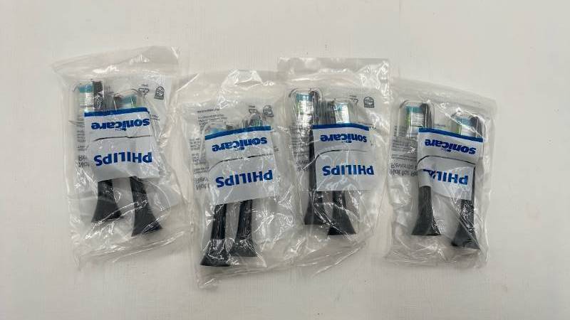 lot 5767 image: Philips Sonicare Electric Toothbrush Head Replacements 8 Count